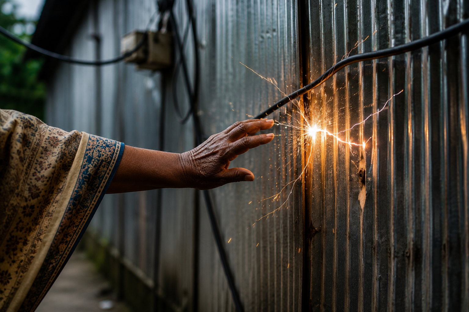 দেবীগঞ্জে বিদ্যুৎস্পৃষ্ট হয়ে বৃদ্ধার মৃত্যু