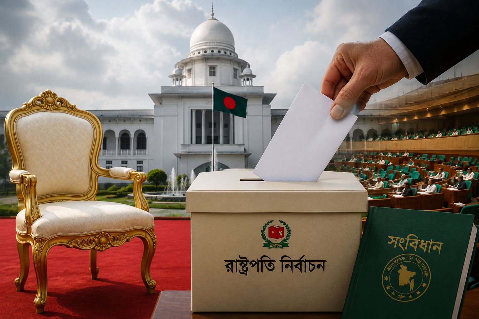রাষ্ট্রপতি নির্বাচনে প্রার্থী হওয়ার প্রতীকী ছবি