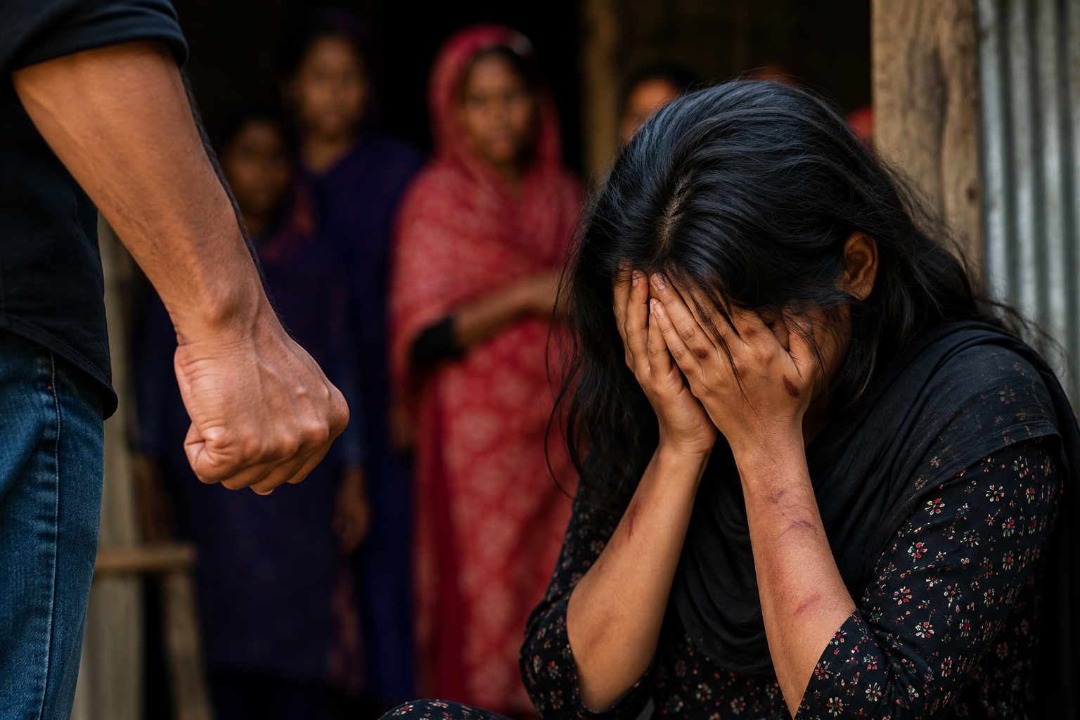 শরীয়তপুরের সখিপুরে তরুণীকে গাছে বেঁধে নির্যাতনের প্রতীকী চিত্র