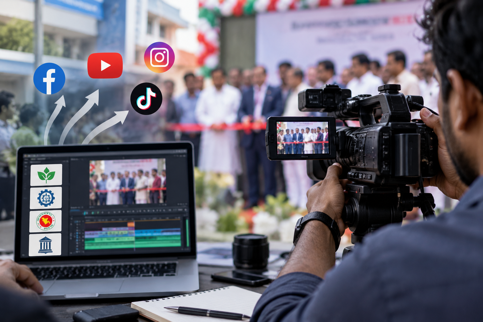 সৈয়দপুরে লোগোসংবলিত ভিডিও প্রচার নিয়ে প্রশ্ন