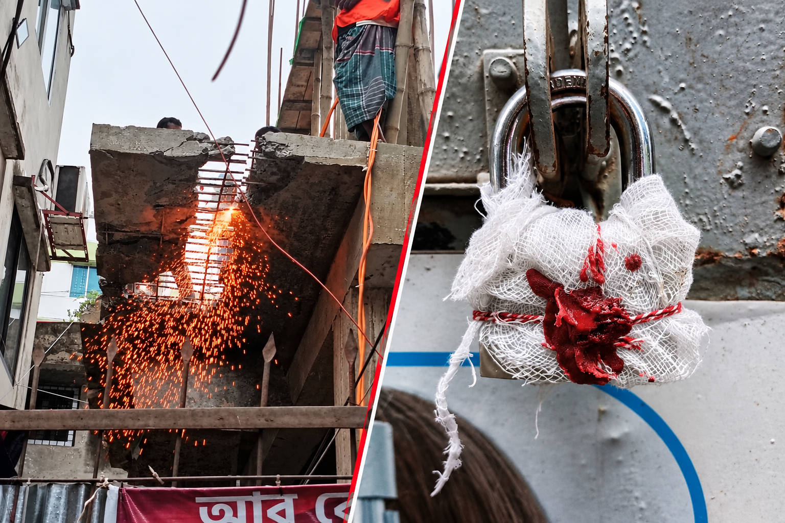 মিরপুরে অবৈধ নির্মাণের বিরুদ্ধে রাজউকের অভিযান