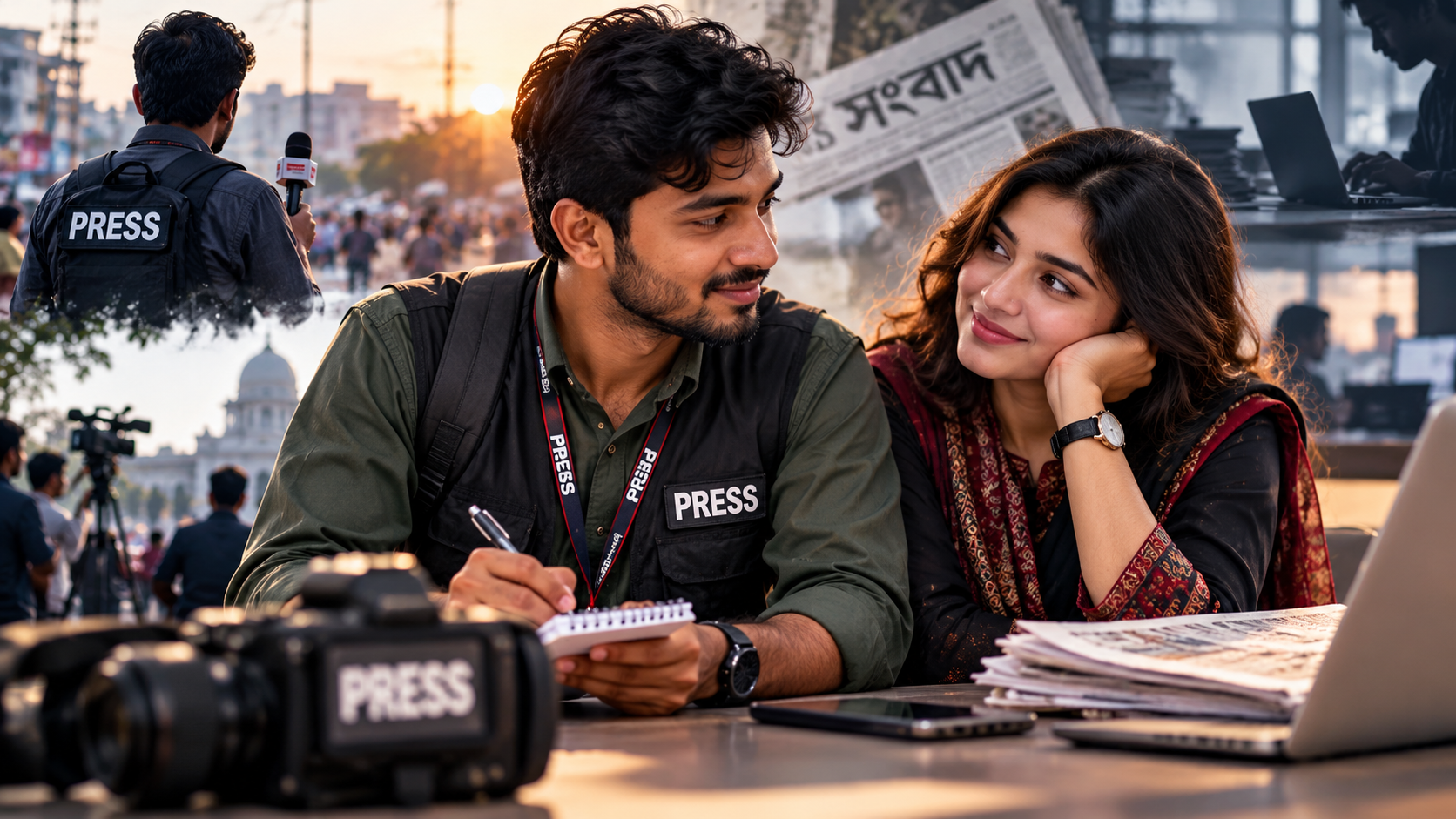 সাংবাদিকের সঙ্গে প্রেম ও সম্পর্কের ইতিবাচক দিক নিয়ে প্রতীকী ছবি